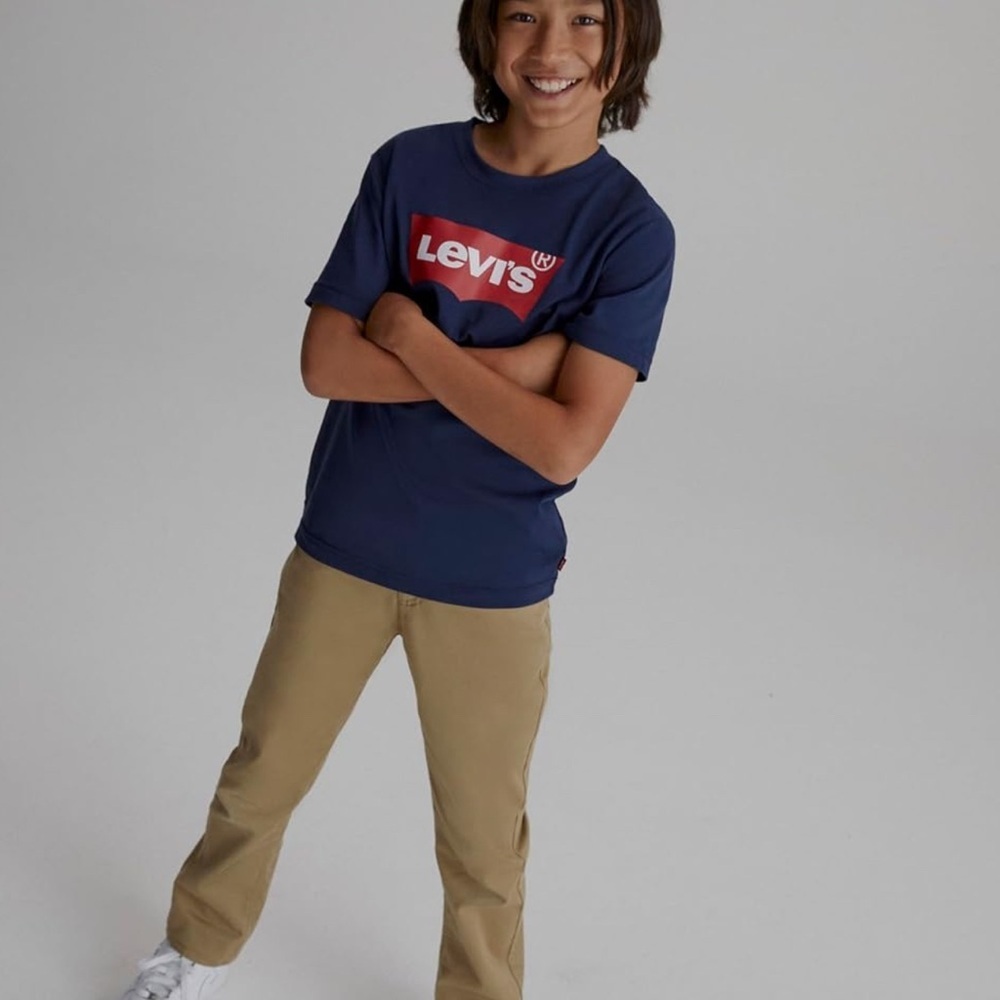 Levi's Beige 511 Slim Jeans NWT Levi's Boys 511 Slim Fit Uniform Pants - Picture 3 of 4